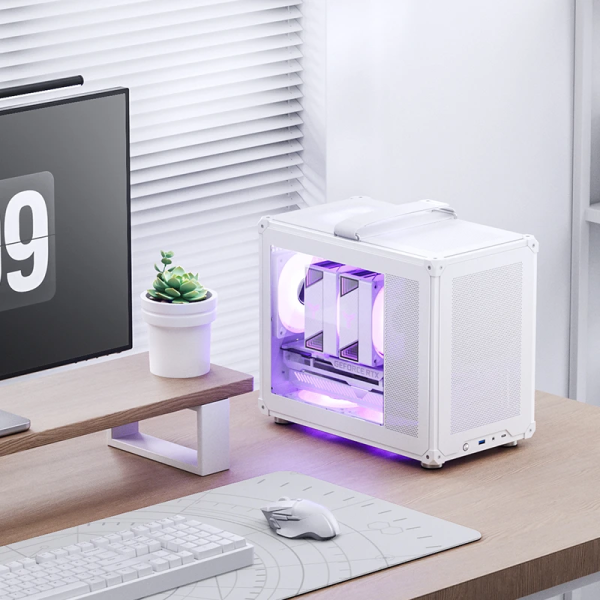Vỏ Case Jonsbo C6 MAX WHITE (Mini Tower/Màu Trắng)/Không Kèm Quạt)
