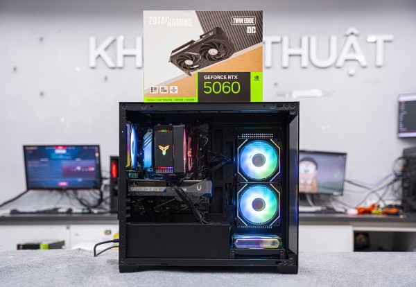 PC AMD GAMING  Ryzen 5 8400F - RTX 5060 8GB BLACK (ALL NEW - Bảo hành 36 tháng)