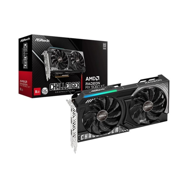 Card màn hình ASRock AMD Radeon RX 9060 XT Challenger 8GB OC