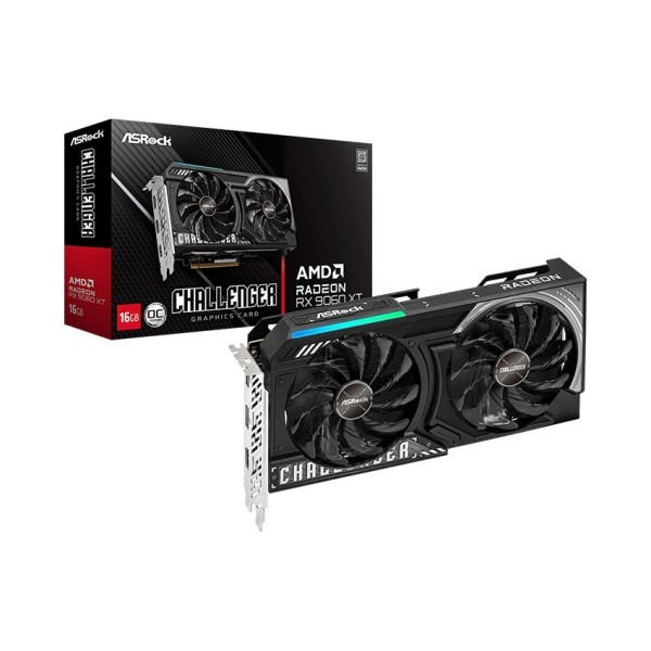 Card màn hình ASRock AMD Radeon RX 9060 XT Challenger 16GB OC
