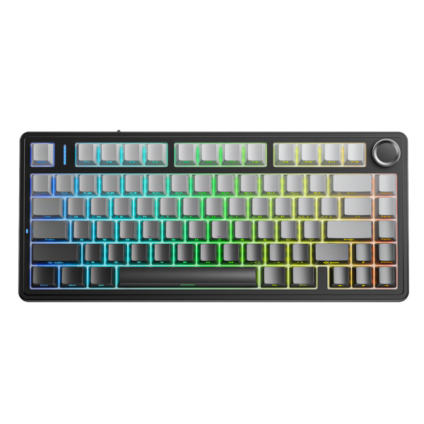 Bàn phím cơ AULA F75 3 Mode Black Gradient Reaper switch