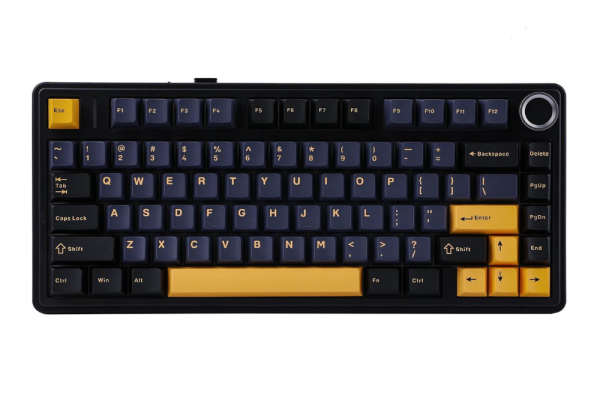 Bàn phím cơ AULA F75 3 Mode Black Gold Reaper switch