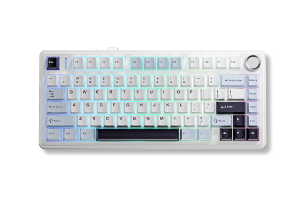 Bàn phím cơ AULA F75 3 Mode Glacier Blue Reaper switch