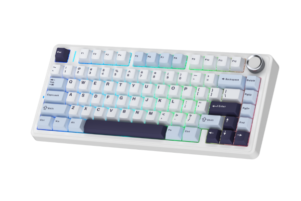 Bàn phím cơ AULA F75 3 Mode Glacier Blue Reaper switch