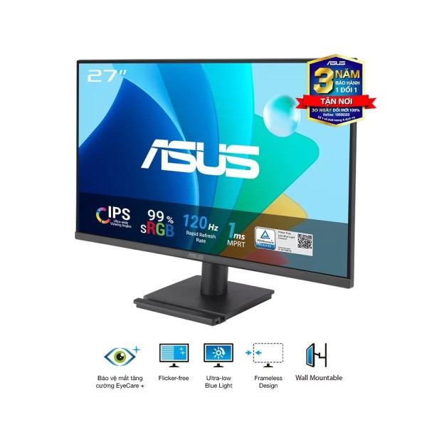 Màn Hình ASUS VA279HG (27 inch - IPS - FHD - 120Hz - 1ms)