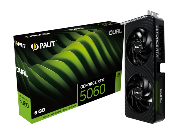 Card màn hình Palit GeForce RTX 5060 Dual 8GB GDDR7