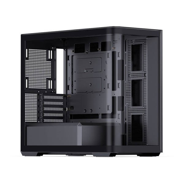 Vỏ case JONSBO D300 BLACK (mATX/Mid Tower/Màu ĐEN /Kính Cong)