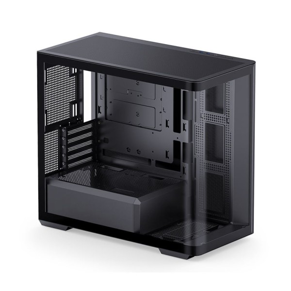 Vỏ case JONSBO D300 BLACK (mATX/Mid Tower/Màu ĐEN /Kính Cong)