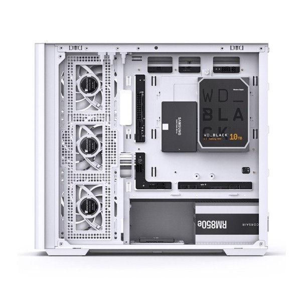Vỏ case JONSBO D300 WHITE (mATX/Mid Tower/Màu Trắng /Kính Cong)