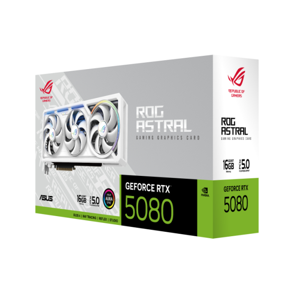 Card màn hình ASUS ROG Astral GeForce RTX 5080 16GB GDDR7 WHITE Edition