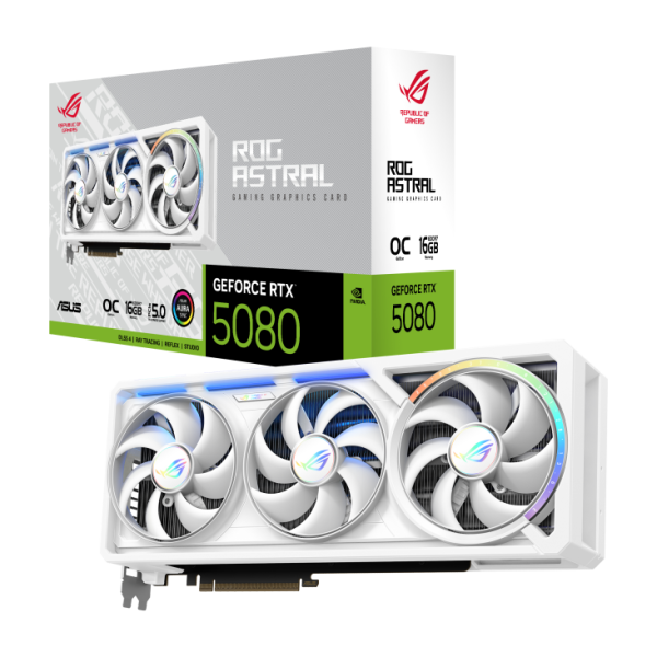 Card màn hình ASUS ROG Astral GeForce RTX 5080 16GB GDDR7 WHITE OC Edition