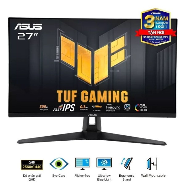 Màn hình gaming Asus TUF Gaming VG27AQM5A (27 inch / QHD / IPS / 300Hz / 0.3ms)
