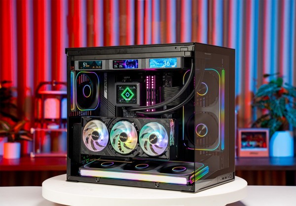 PC MINI AMD GAMING SUPER LUXURY RYZEN 7 9800X3D - RTX 5080 16GB OC BLACK