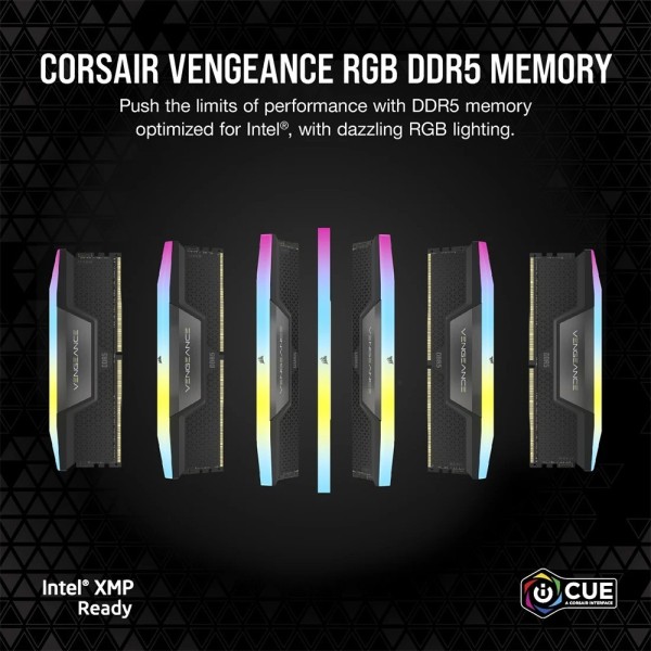 RAM CORSAIR VENGEANCE RGB 64GB (2x32GB) DDR5 6000Mhz (CMH64GX5M2B6000C38)