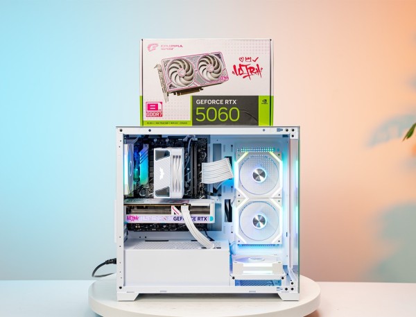 PC AMD GAMING  Ryzen 5 7500F - RTX 5060 8GB OC WHITE (ALL NEW - Bảo hành 36 tháng)