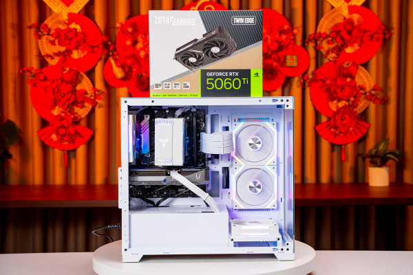 PC TTG GAMING PRO i5 12400F- RTX 5060 Ti 16GB OC WHITE (ALL NEW - Bảo hành 36 tháng)