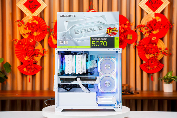 PC TTG GAMING i5 14400F - RTX 5070 12GB OC ULTRA WHITE  (ALL NEW - Bảo hành 36 tháng)