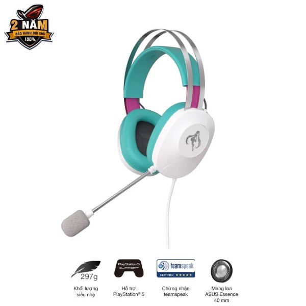 Tai nghe Asus TUF H1 Gen II USB Hatsune Miku Edition