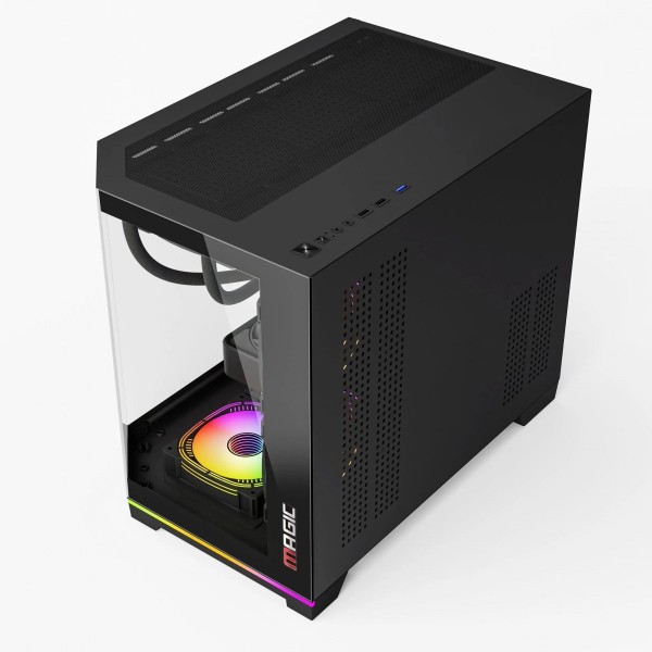 VỎ CASE MAGIC GM-08L PRO (FULL M-ATX, SẴN DẢI LED RGB OR ARGB)