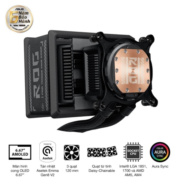 Tản Nhiệt Nước Asus ROG Ryuo IV SLC 360 ARGB