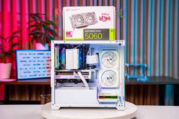 PC TTG GAMING i5 12400F - 16GB DDR4- RTX 5060 8GB OC WHITE