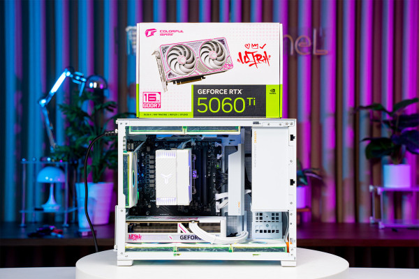 PC TTG MINI GAMING ULTRA RYZEN 5 7500F - RTX 5060 Ti 16GB OC WHITE