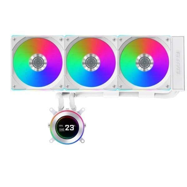 Tản nhiệt AIO Lian Li HydroShift LCD 360TL Wireless Fan White