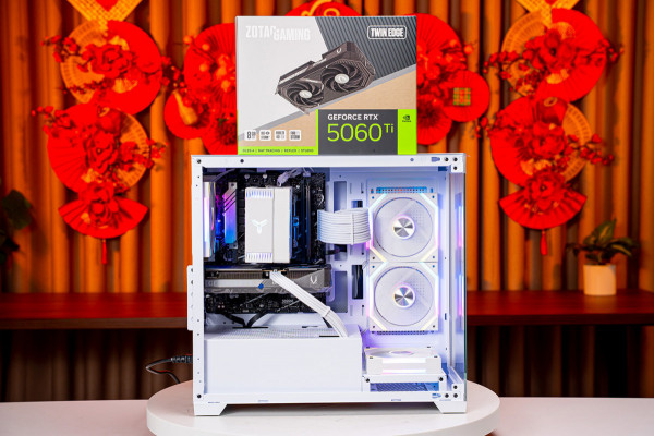 PC TTG AMD GAMING RYZEN 5 7500X3D - RTX 5060 Ti 8GB OC WHITE