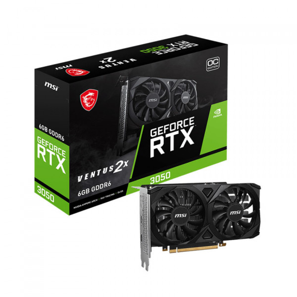 Card màn hình MSI RTX 3050 6GB VENTUS 2X OC

