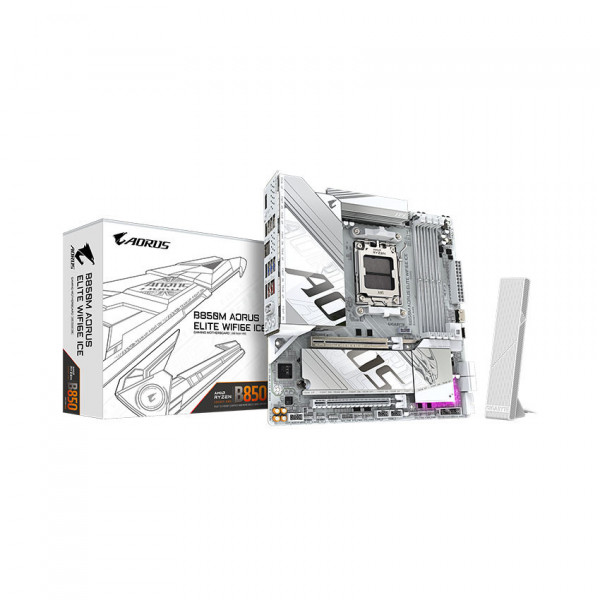 Mainboard Gigabyte B850M AORUS ELITE WIFI 6E ICE