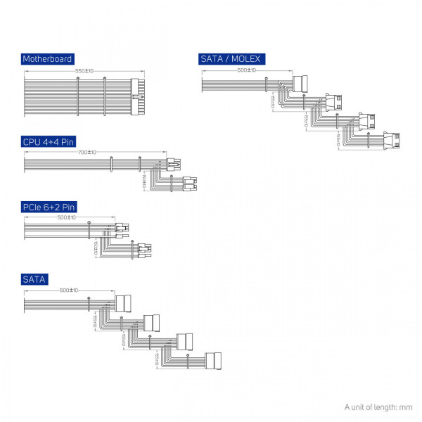 Nguồn FSP HV PRO 85+ 650W WHITE (80 Plus Bronze/ATX 3.1/TRẮNG)
