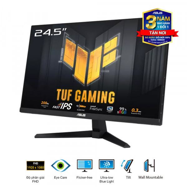 Màn Hình Gaming ASUS TUF Gaming VG259Q5A (24.5 inch - IPS - FHD - 200Hz - 1ms)
