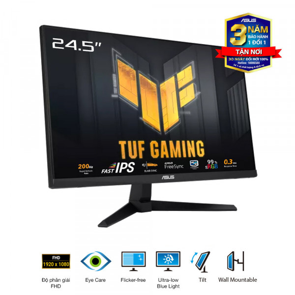 Màn Hình Gaming ASUS TUF Gaming VG259Q5A (24.5 inch - IPS - FHD - 200Hz - 1ms)
