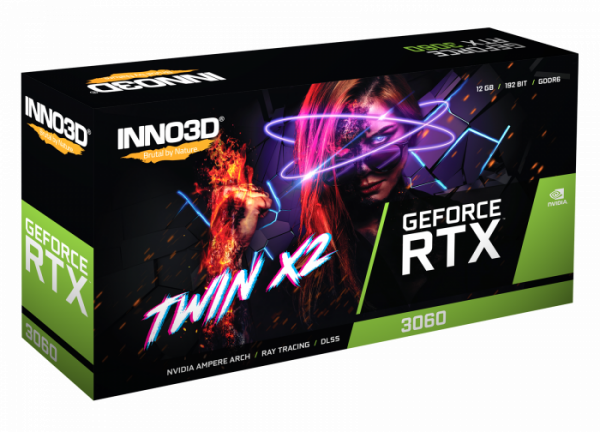 Card màn hình INNO3D GEFORCE RTX 3060 TWIN X2 12GB GDDR6
