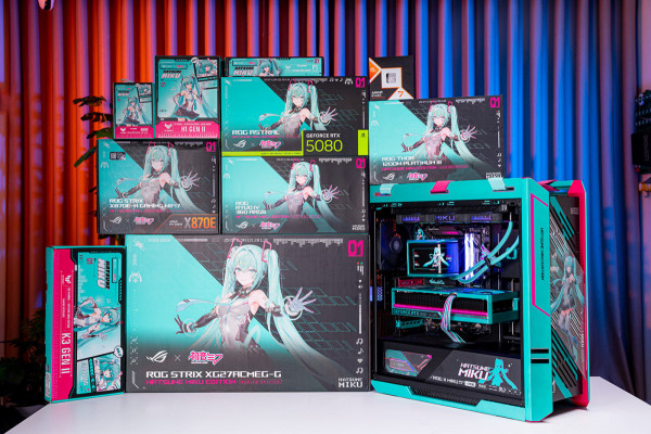 PC GAMING ASUS ROG HATSUNE MIKU EDITION (AMD Ryzen 7 9850X3D - RTX 5080 16GB OC)
