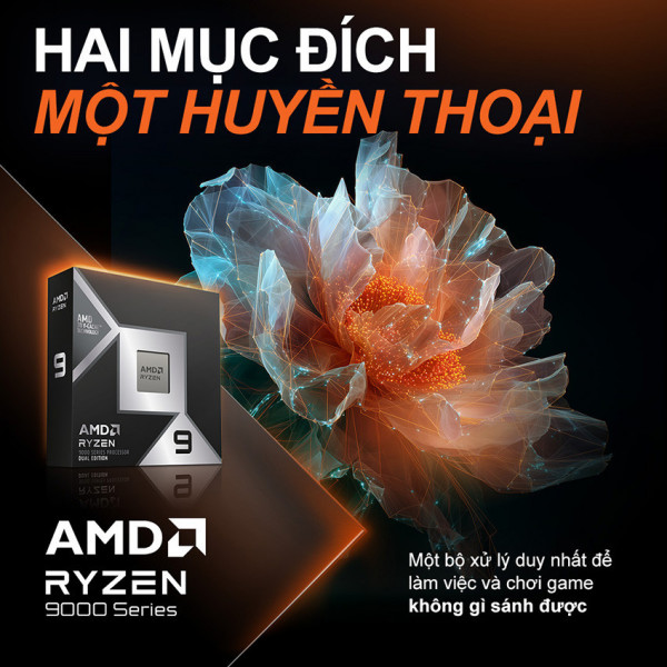 CPU AMD Ryzen 9 9950X3D2 Dual Edition (Up to 5.6GHz | 16 Cores Zen5 | 192 MB Cache)
