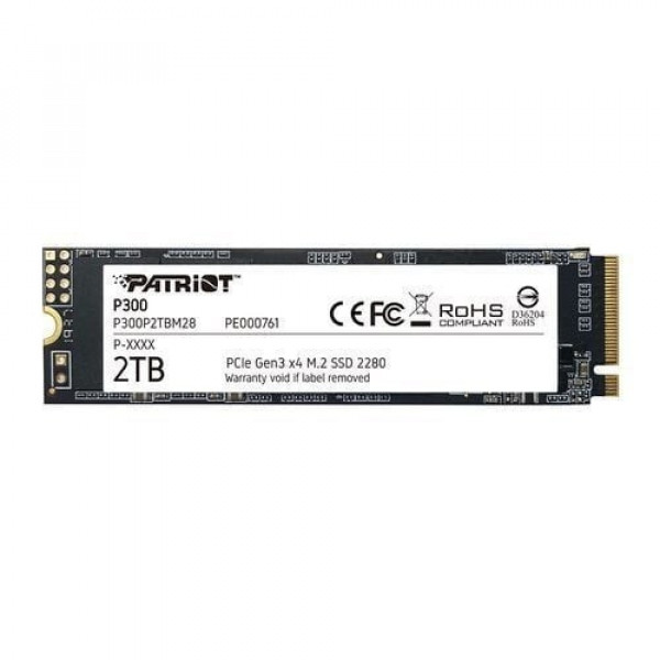 Ổ cứng SSD Patriot P300 2TB PCIe Gen 3 x 4 NVMe (P300P2TBM28)