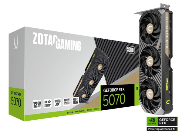 Card màn hình ZOTAC GAMING GeForce RTX 5070 SOLID 12GB