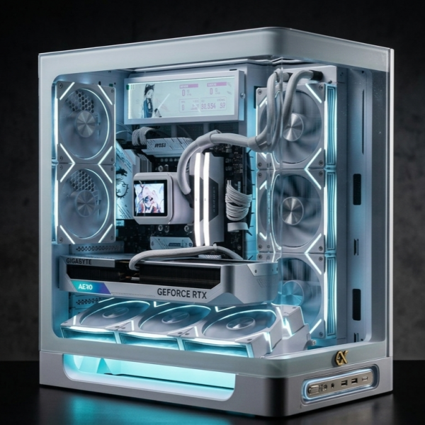 PC TTG AMD GAMING LUXURY RYZEN 7 9800X3D - RTX 5070 12GB OC WHITE