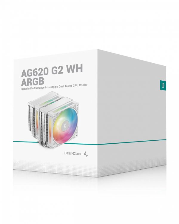 Tản nhiệt khí Deepcool AG620 ARGB Dual Tower WH

