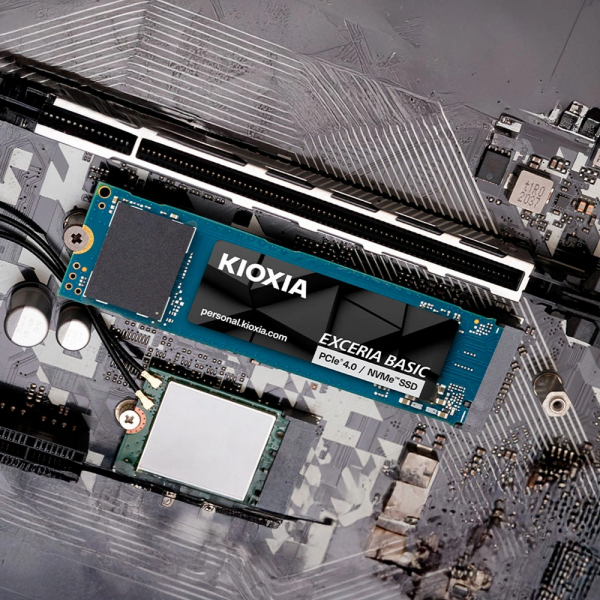 Ổ CỨNG NVME KIOXIA EXCERIA BASIC 1TB GEN 4X4 (6600 MB/s - 7200 MB/s)