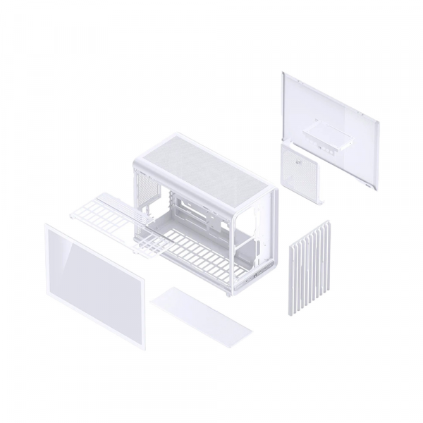 Vỏ máy tính JONSBO D33 WHITE (Mini Tower/ M-ATX/ Trắng)
