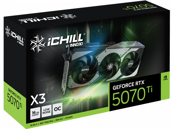 Card màn hình INNO3D GeForce RTX 5070 Ti iCHILL X3 16GB GDDR7