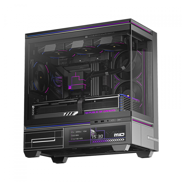 Vỏ case Thermalright TL-M10 Vision BLACK ( M-ATX có màn hình 9.2 inch )